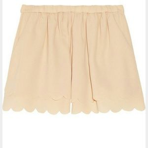 Maje scalloped trimmed shorts