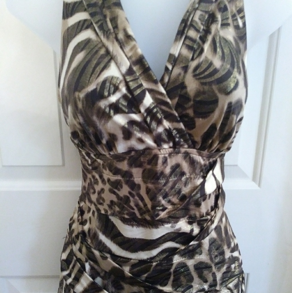 Animal Print Party Dress