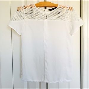 Zara white top