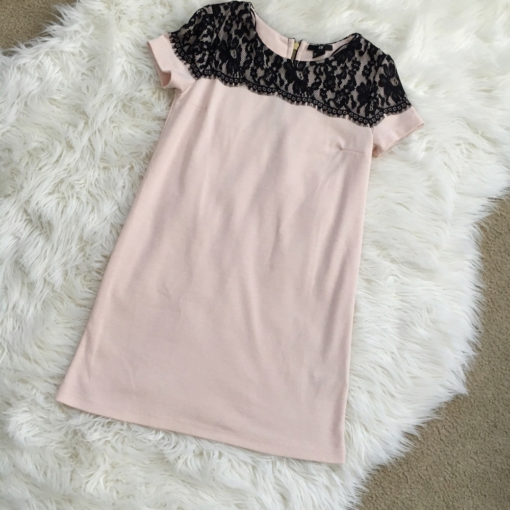 H&M pale pink dress 👗