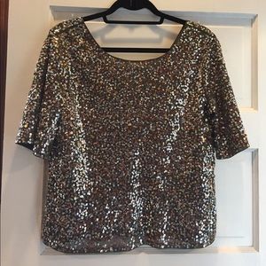 Express sequined top