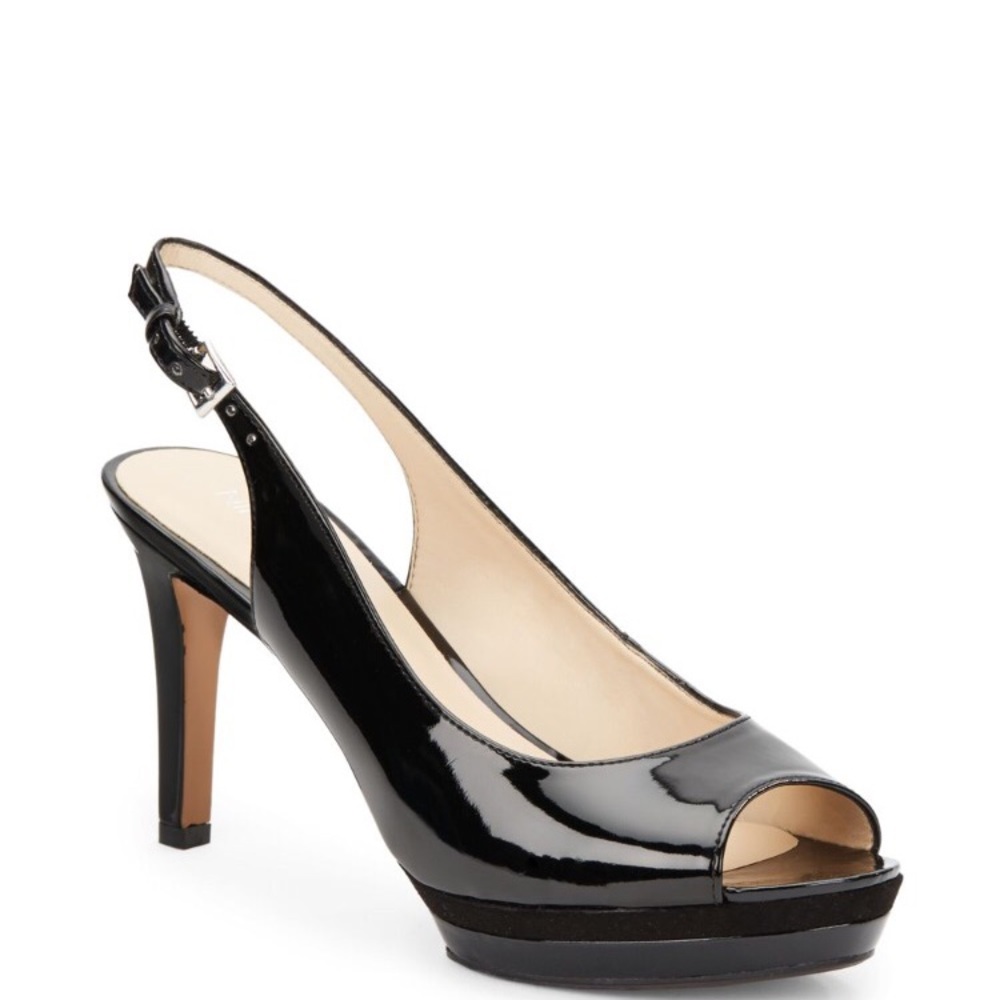 Nine West Slingback Black Sandals
