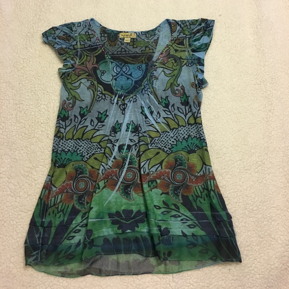 "One World" Very light weight summer top