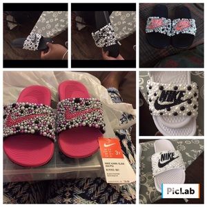 Custom made Nike sandals children and women