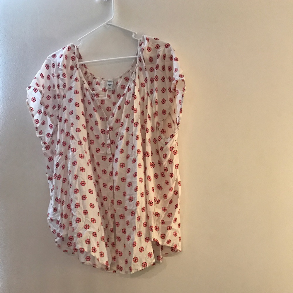 XXL geometric print light weight summer top