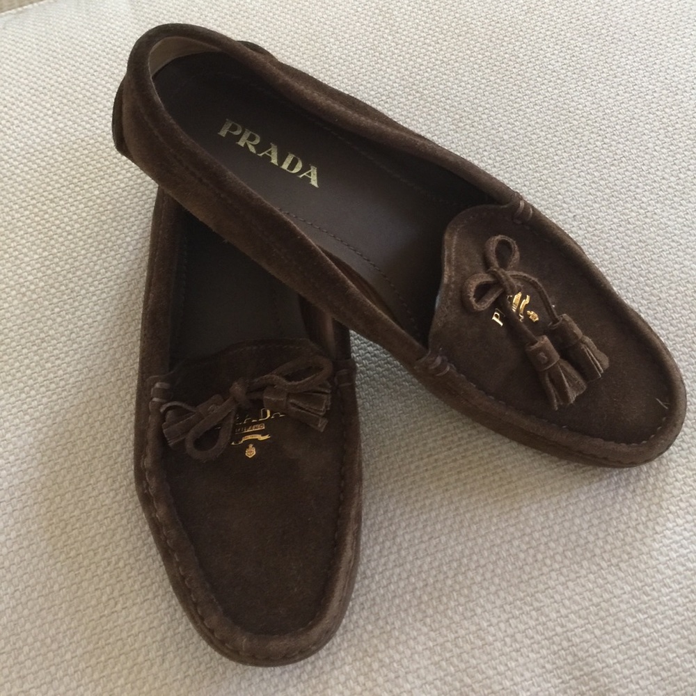 Prada Suede Driving Mocs