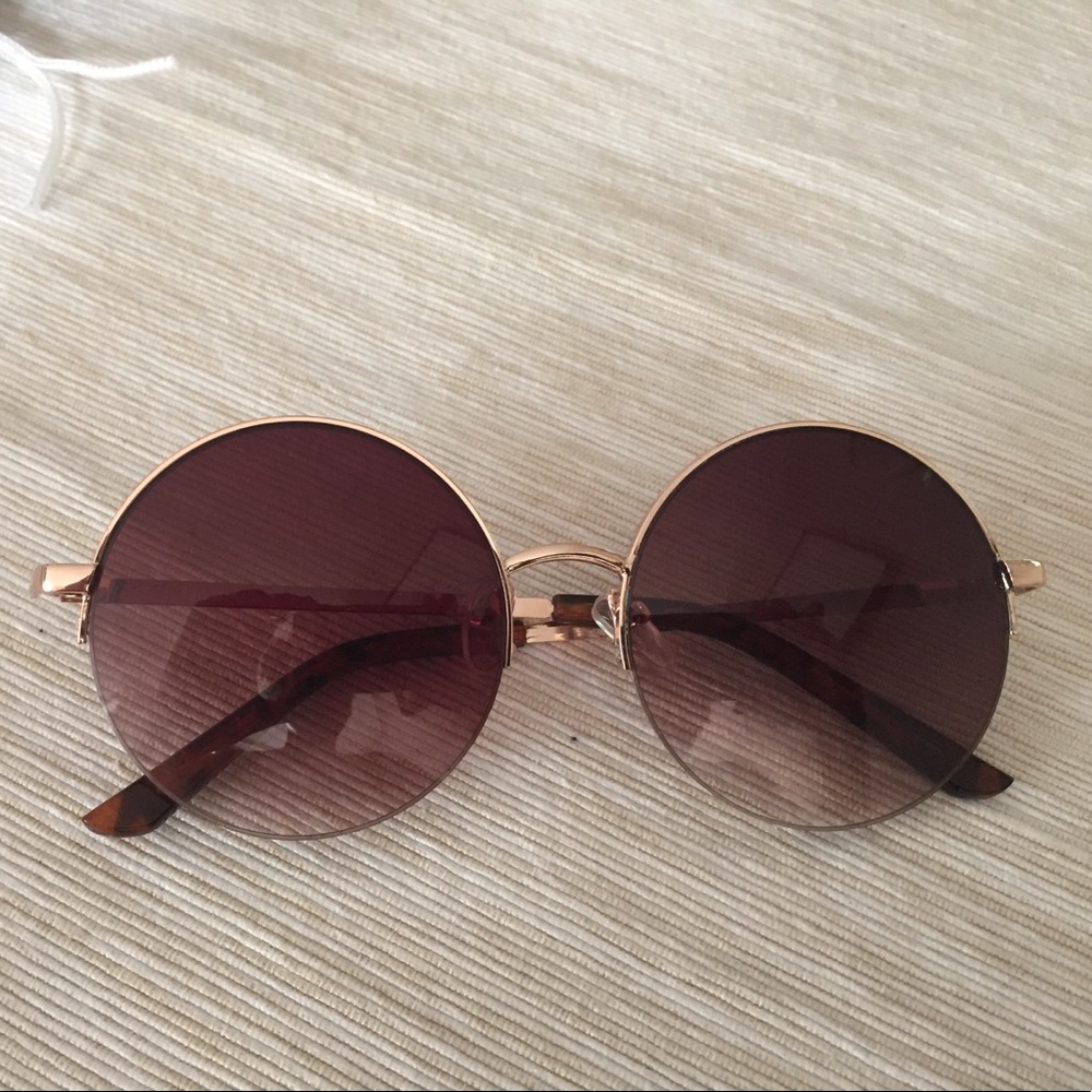 Circular framed sunglasses-Forever 21