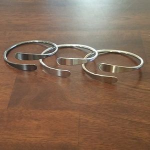 NWOT, silver, gold OR gunmetal Bangles