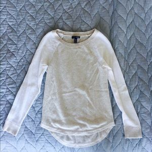 Aqua two-tones cashmere sweater