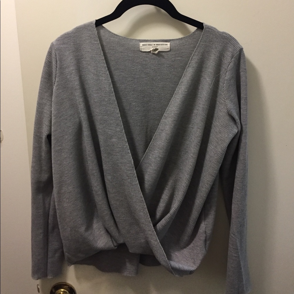 Grey surplus top