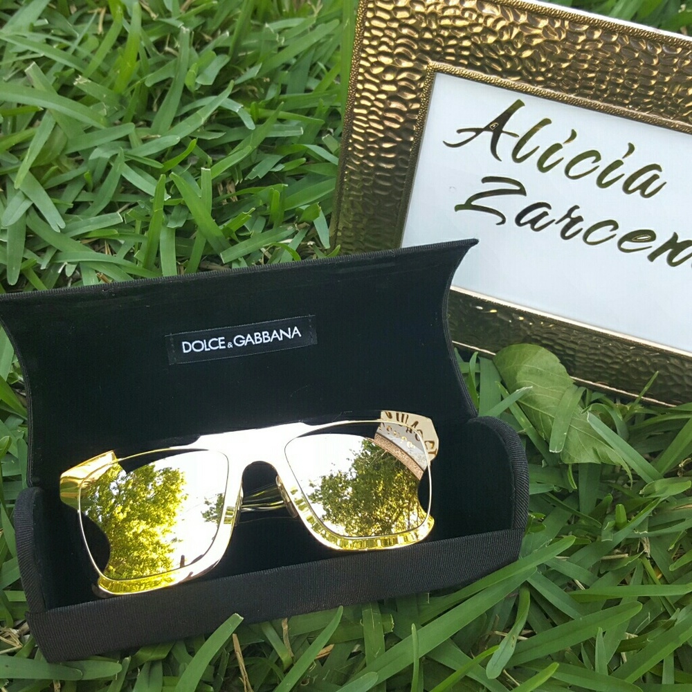 Dolce & Gabbana 18k plated sunglases