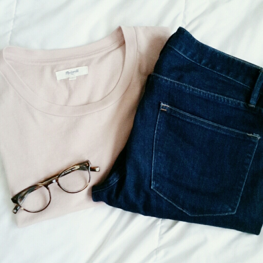 Madewell Skinny Skinny dark blue jeans