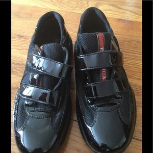 Women's classic Black Prada sneakers. Size 37.5