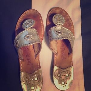 Jack Rogers Gold Sandals