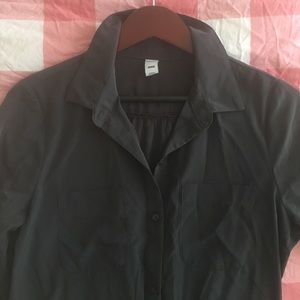 NWOT Gray Old Navy Shirt Dress,  Sz M