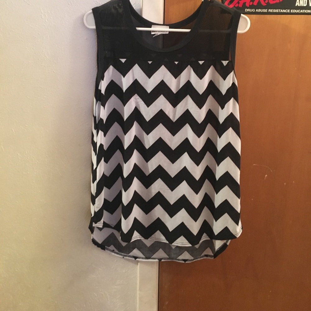 Black and White Chevron Shirt
