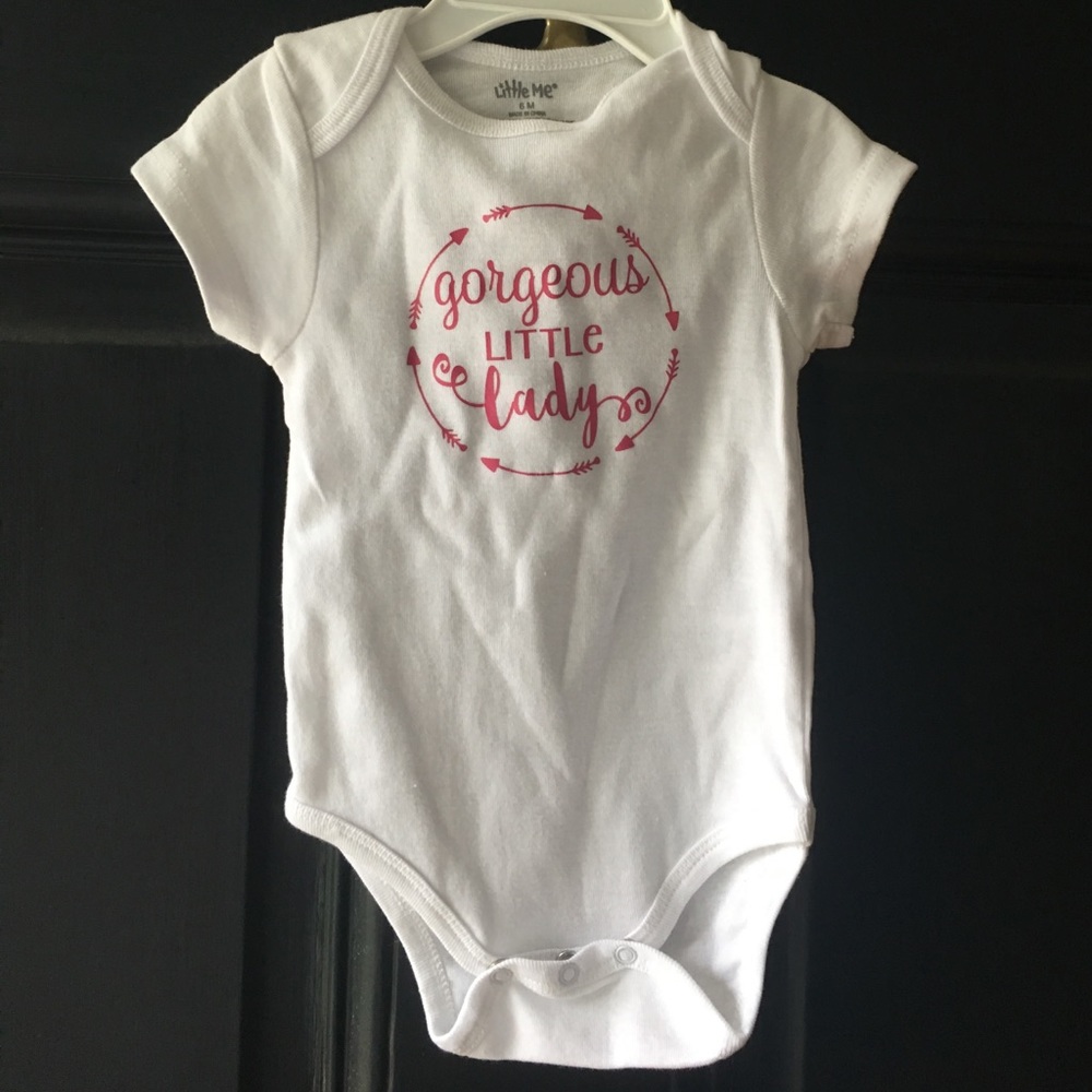 NWOT Little Me Gorgeous Little Lady Onesie