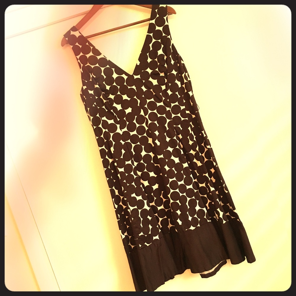 Jones spotted fit and flare dress