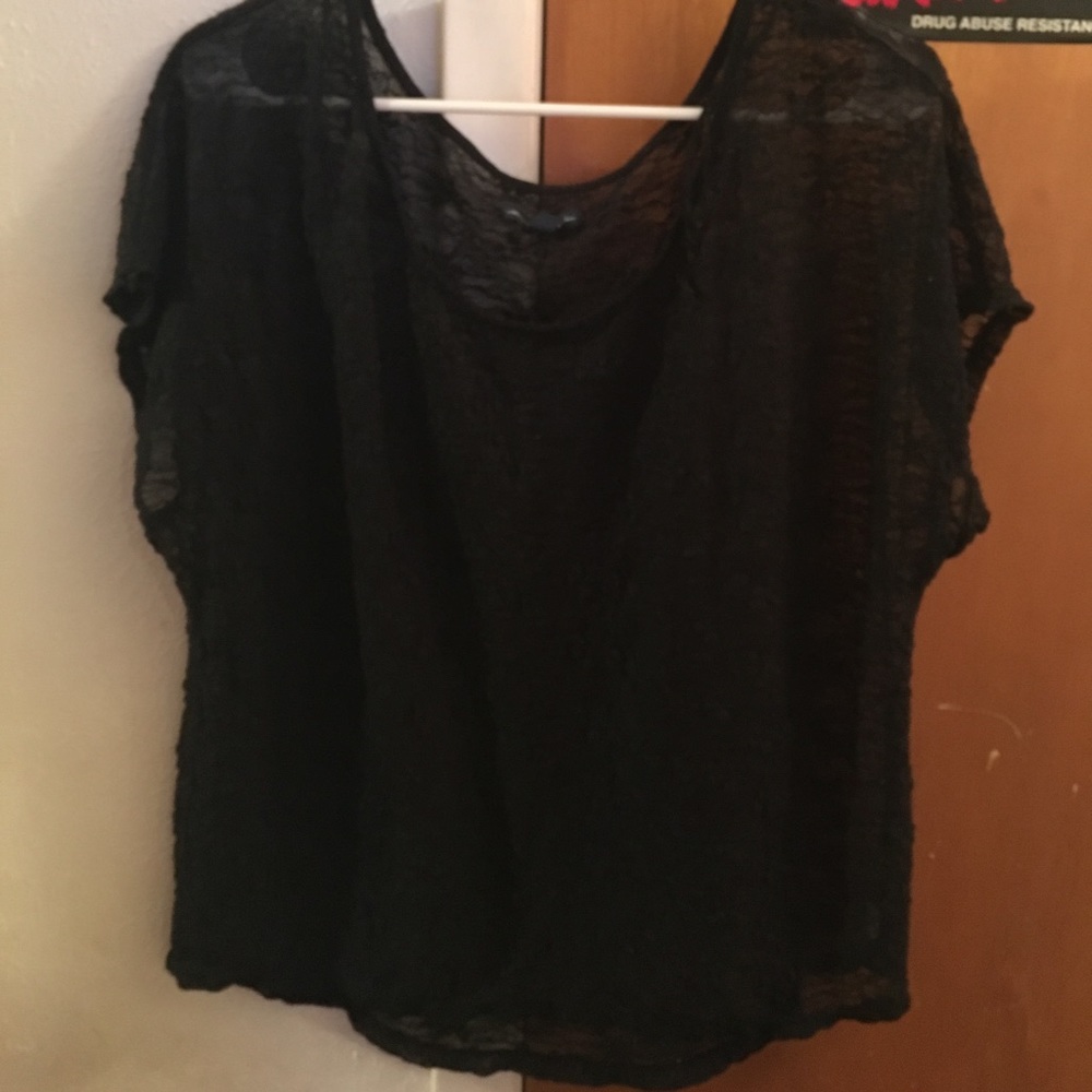 Black lace top