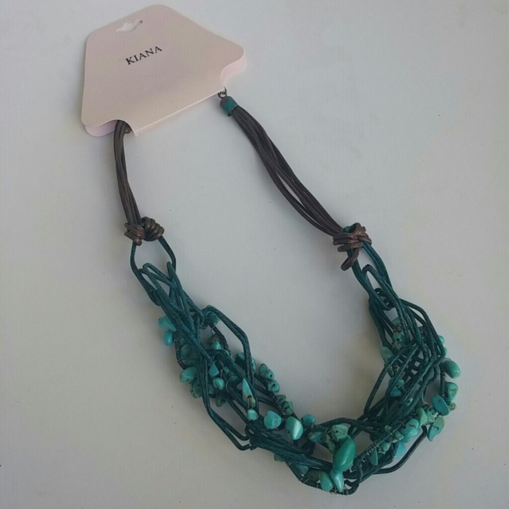 Gorgeous Turquoise Rope Necklace