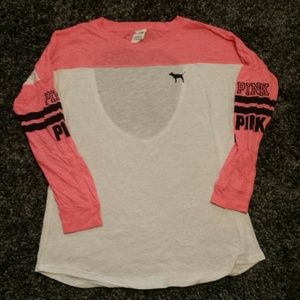 VS PINK open back crew