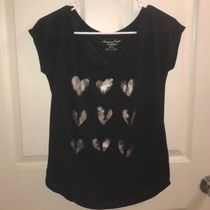 American Eagle girls black t-shirt