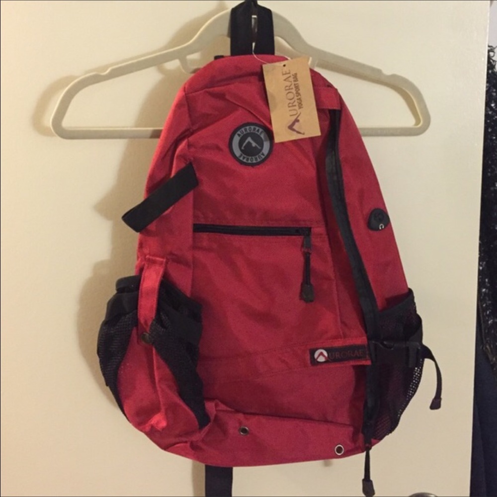 Red yoga backpack lululemon manduka