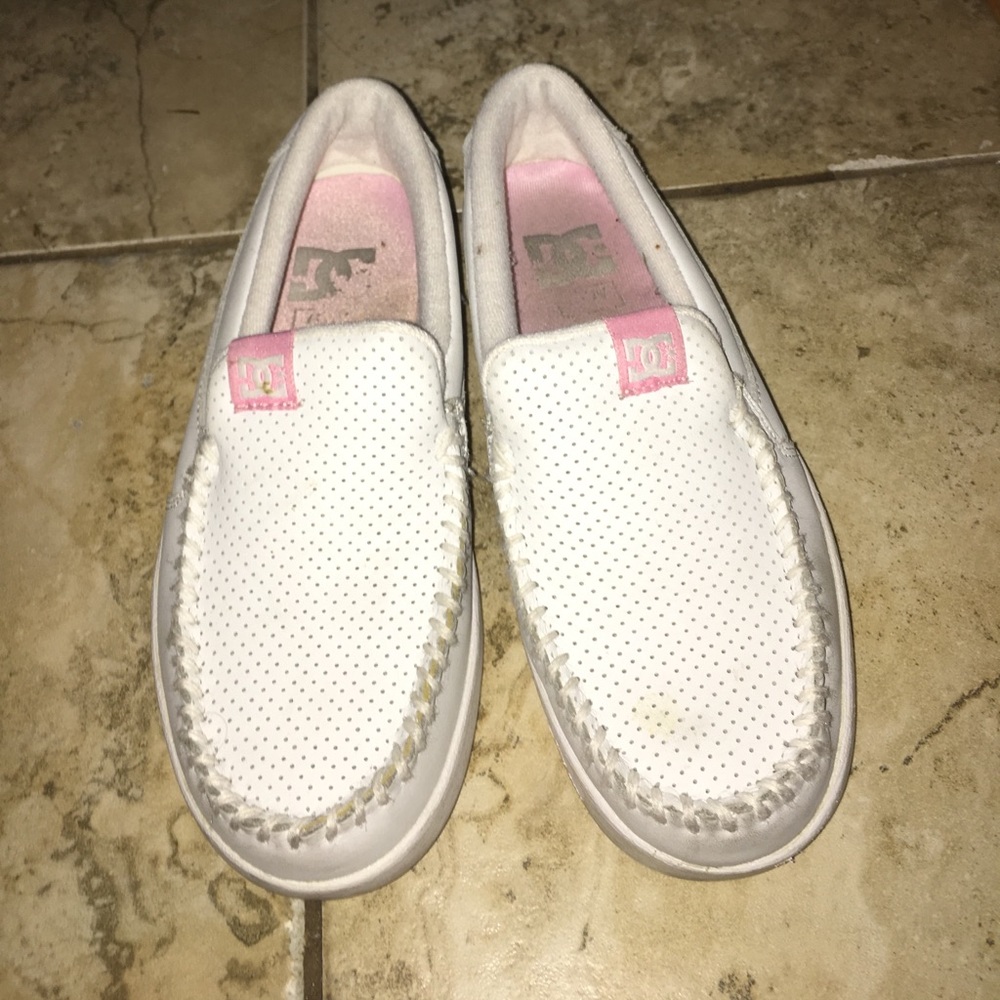 Slip-on DC sneakers.