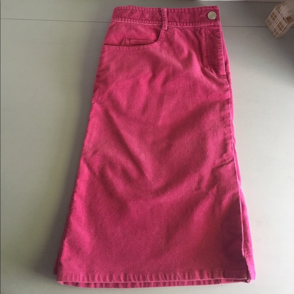 Jupe En Velours Côtelé Rose Lilly Pulitzer Taille 4 - Occasion Très Bon état, Longueur Genou