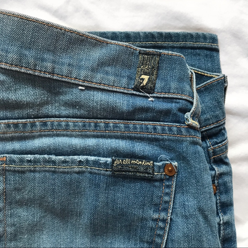 7 for All Mankind Crop and Roll Jeans