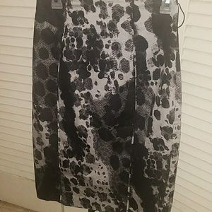 Black and Gray pencil skirt