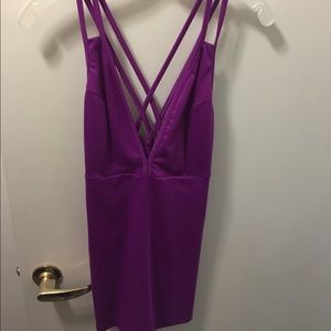 Purple mini dress perfect for Vegas!