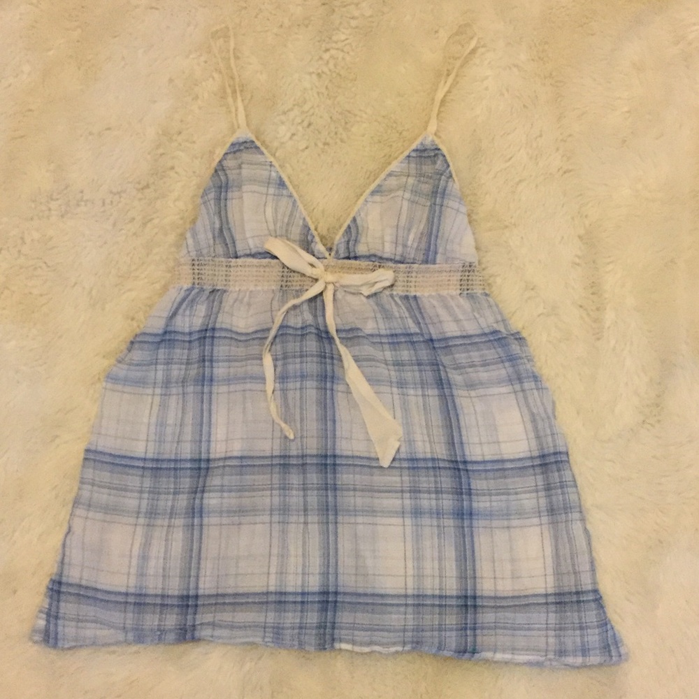 Abercrombie Kids Girls Flowy PlaidTank - Picture 1 of 5