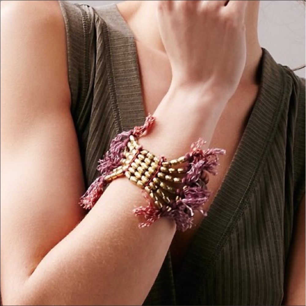 Free People Lost Ruins Bead Bracelet.