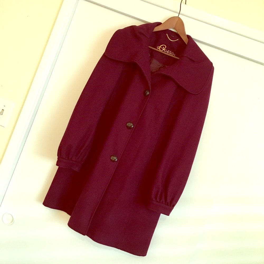 Guess plum coat