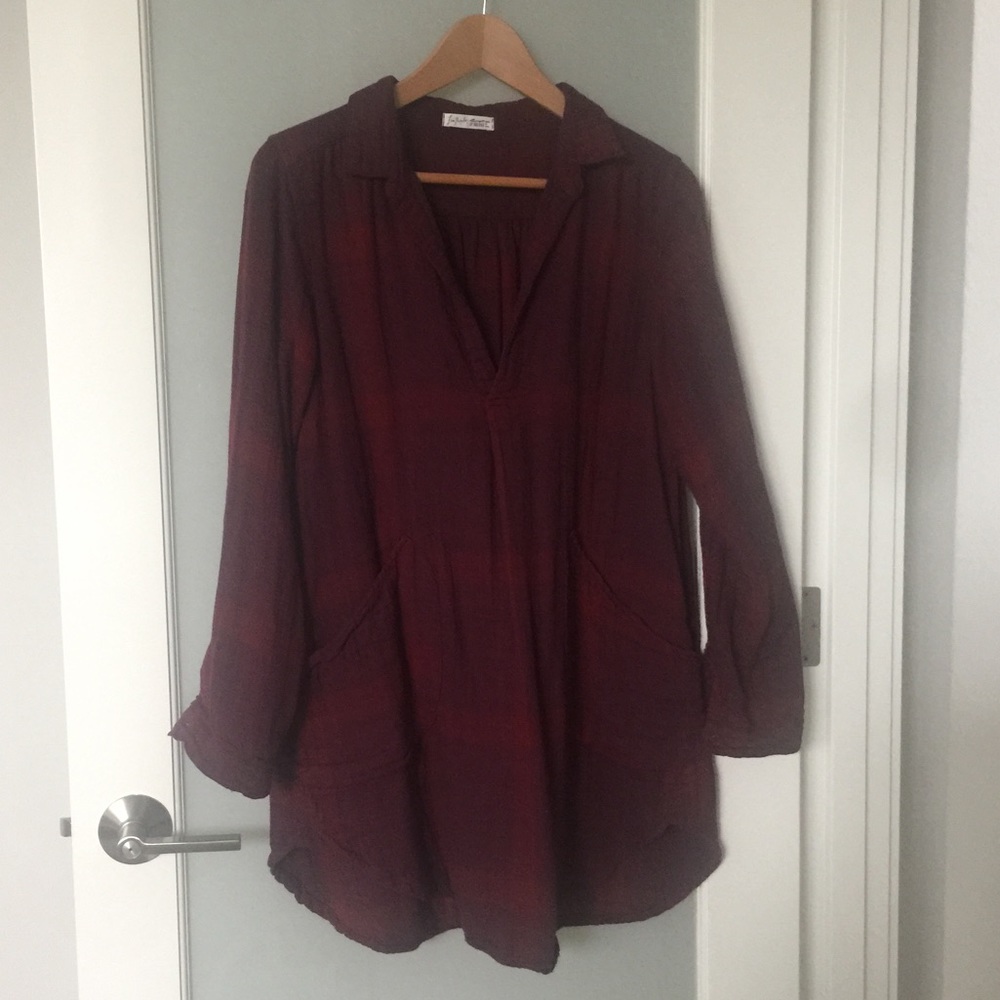 Free People shirt dress XS