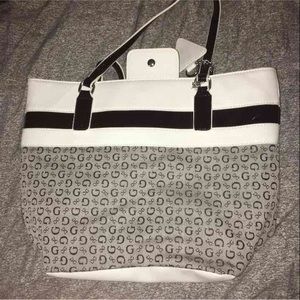 White Guess Purse