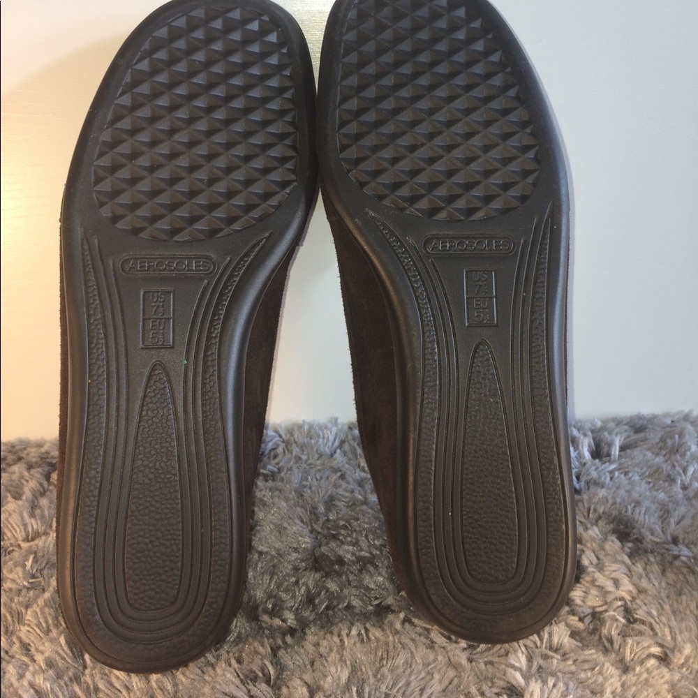 Chocolate brown suede loafers - Picture 4 of 4