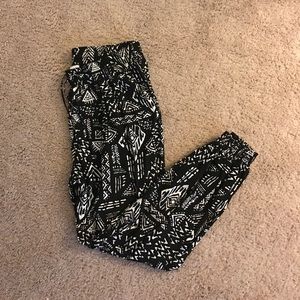 Black tribal pants