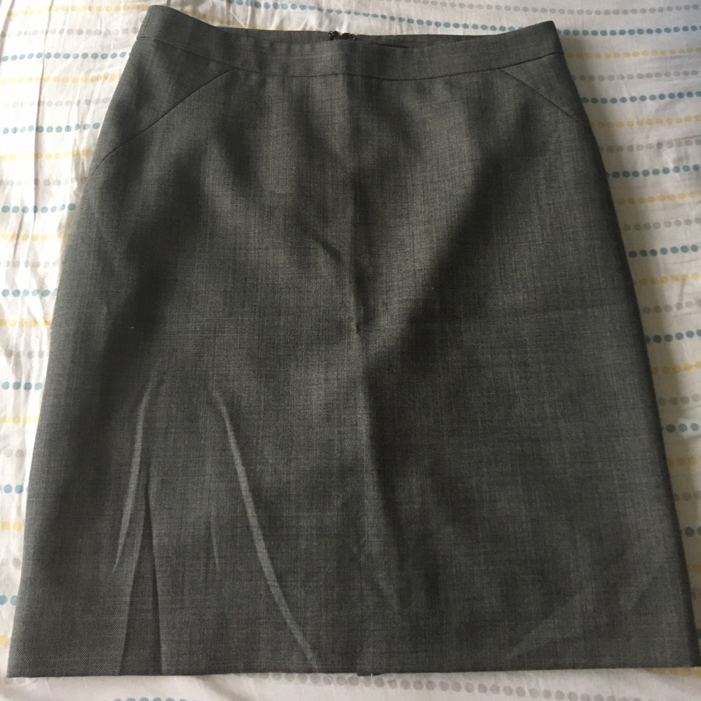 Ann Taylor Grey Formal Skirt