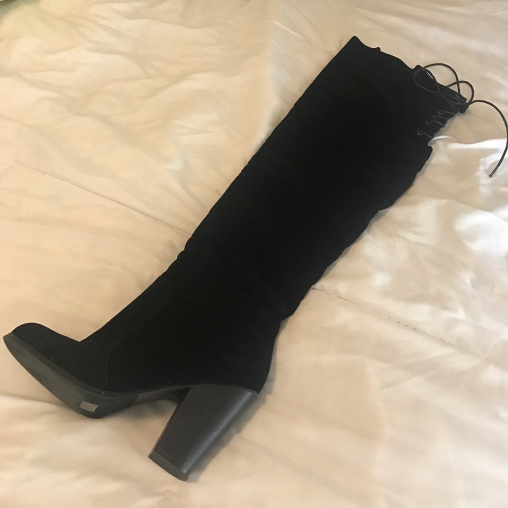 Black Knee High Boots