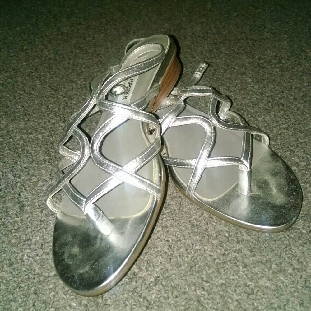 Silver steve Madden shoes
