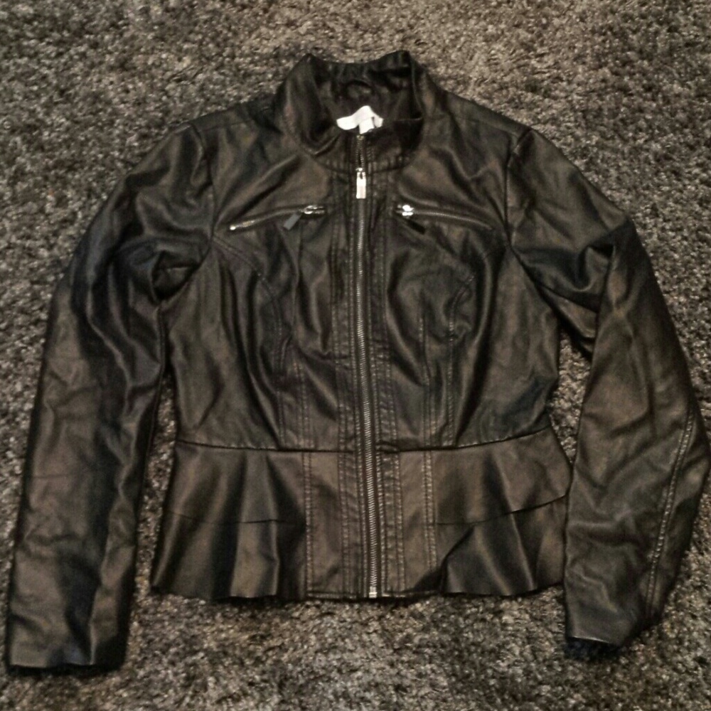 NY&CO faux leather jacket