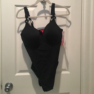 Spanx Black Slimming one-piece swimsuit