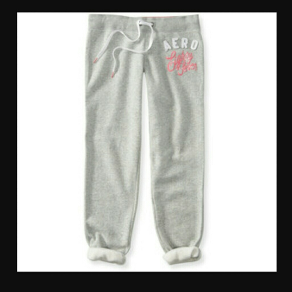 Aeropostale gray cinch sweatpants