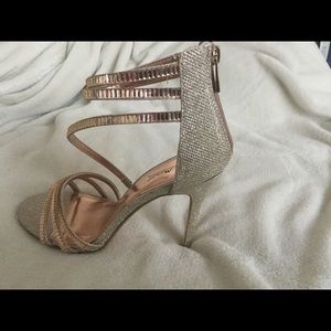 Rose Gold and Glitter Sandal