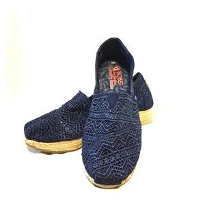 Skechers Bobs slip on Crochet Wedges