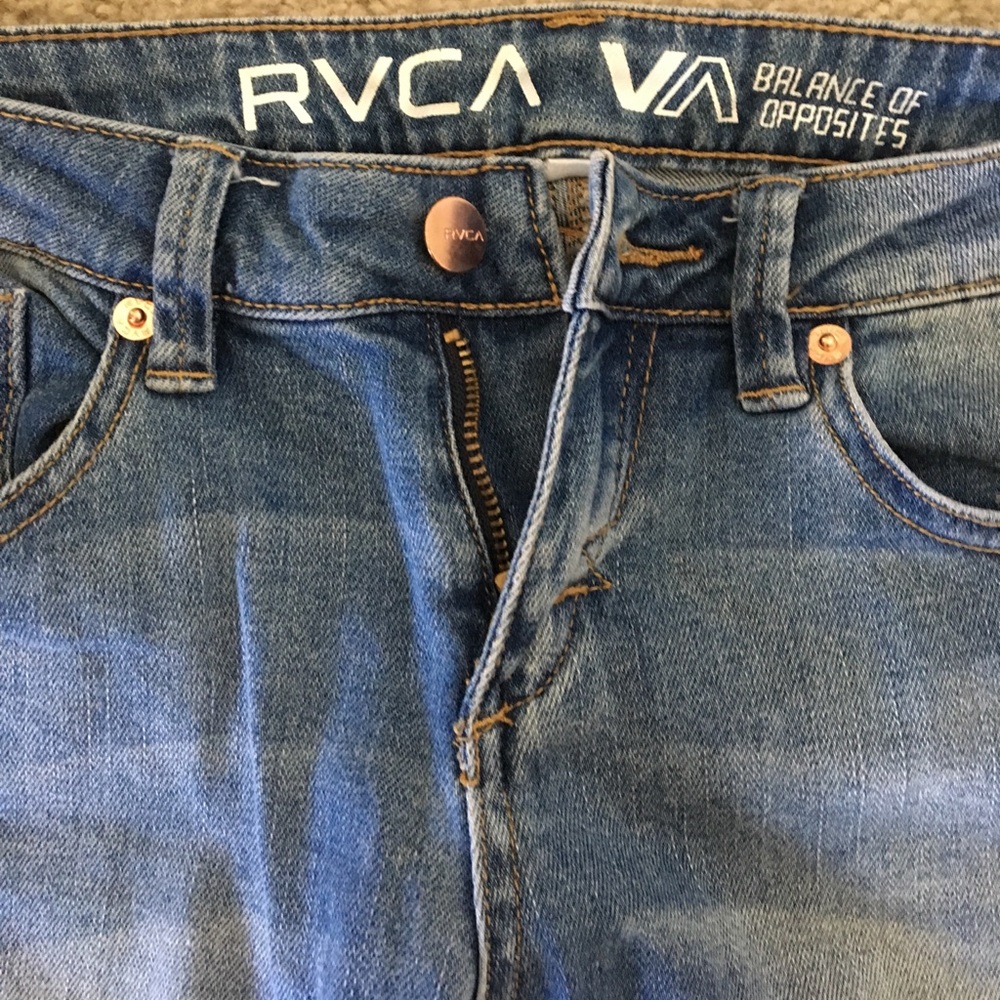 RVCA Distressed Skinny Jeans - Size 26