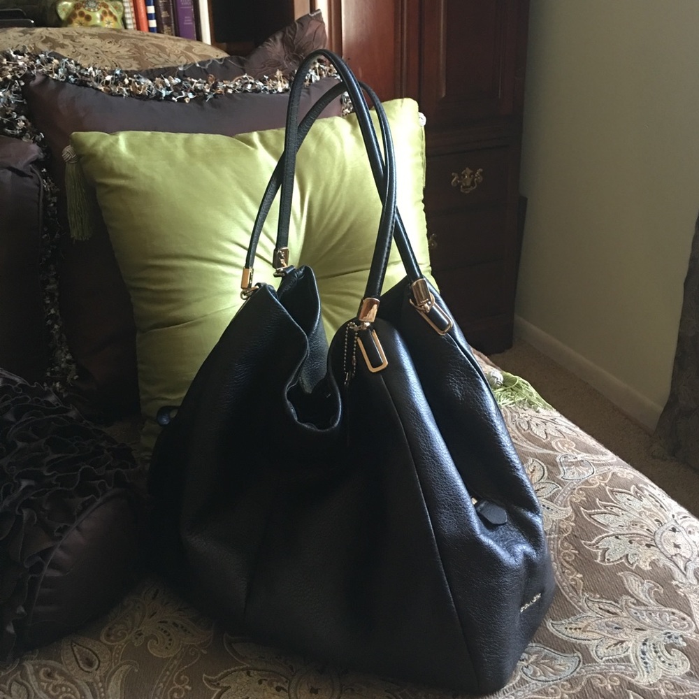 Coach Phoebe Black Leather Bag