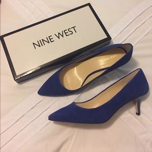 NEW Nine West Blue Xeena Heel